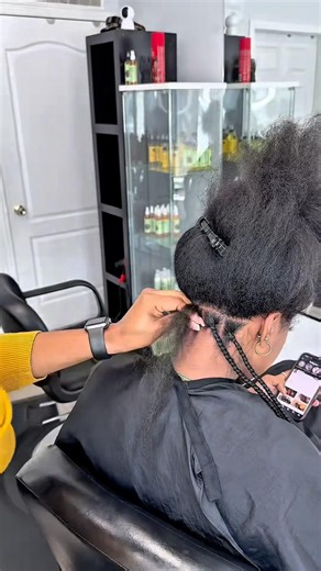 How to braid 4C hair with extensions