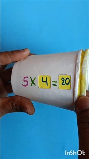 Maths working model by paper cup/ multiplication table/ school project