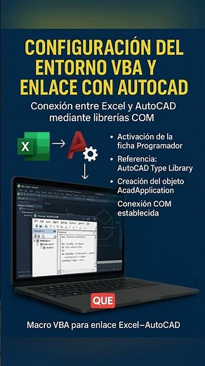 ¡Conecta Excel y AutoCAD con VBA! 🔗 Aprende a configurar tu entorno y usar las librerías COM para u