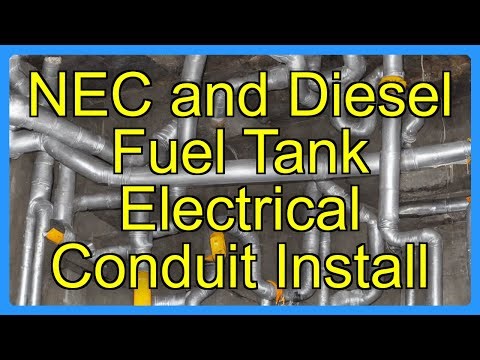 NEC and Diesel Fuel Tank Electrical Conduit Install