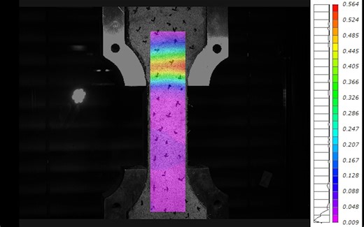 新拓三维非接触式DIC三维全场应变测量系统 uhpc超高性能混凝土材料拉伸实验 #材料拉伸 #三维DIC #3D-DIC全场应变测量