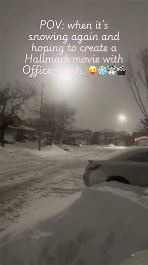 Officer Josh let’s create a Hallmart movie ❄️☃️😜