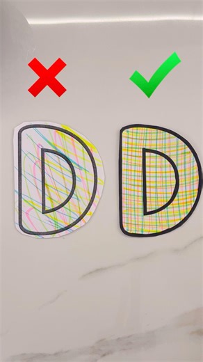 Letter D perfect cut ✂️ #youtubeshorts #shorts #shortvideo