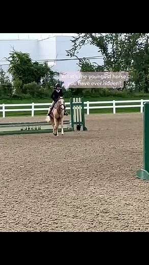 Me: 4, when I started riding popcorn! #horse #gorseshow #horse #jump #eq #equestrian #babyhorse