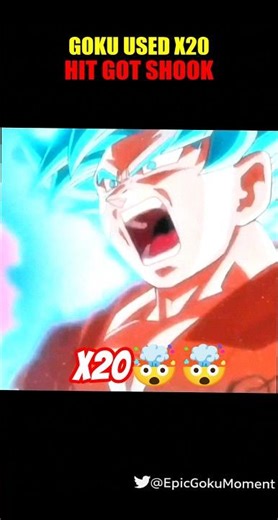 GOKU USED X20 🔥 | HIT GOT SHOOK 🤯 #shorts