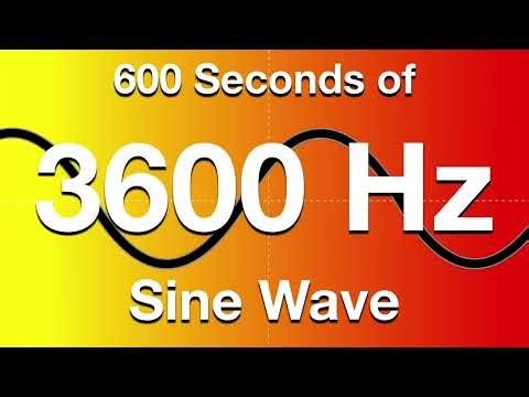 3600Hz (3.6kHz) Sine Wave Test Tone - 600 Seconds (10 Minutes)