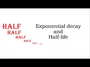 Radioactive half life and exponential decay - A level Physics