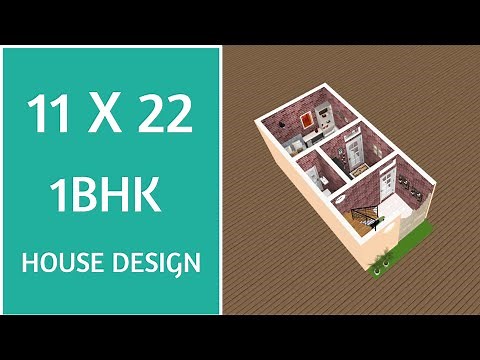11 x 22 शानदार छोटा घर का नक्शा ll 11 x 22 House Plan ll 11 x 22 House Design