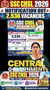 SSC CHSL 2026 Notification OUT 🚨 | 2,536 Vacancies | 12th Pass Govt Jobs | Apply Online Now