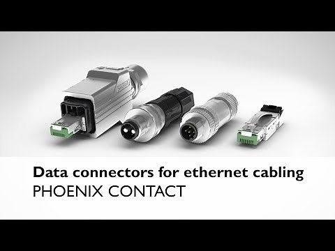 Realise ethernet cabling with data connectors from Phoenix Contact
