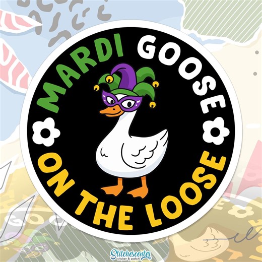 Mardi Goose on the Loose Sticker Mardi Gras Carnival Celebration Fat Tuesday Festival Decal Waterproof Decal for Laptop Water Bottle Gift - Etsy