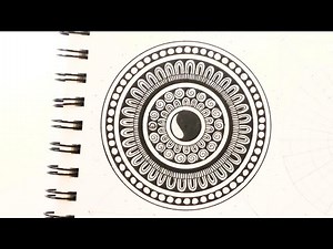 How To Draw Easy Mandala For Beginners || HOW TO Make the SIMPLE MANDALA || MANDALA ART for beginner