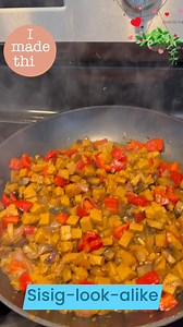 Sisig is a traditional Filipino dish from Pampanga but I veganized it using a combination of portobello mushroom and my very own seitan/gluten recipe. In the video, I skipped the part where I added the seitan or gluten. It was supposed to be before you added the red bell peppers. Also, you can fry the seitan first then fry the mushrooms in the left-over oil. I used oil sparingly in this recipe. #Vegancountrymom #homecooking #PlantBased | Aniline Enriquez Amoguis