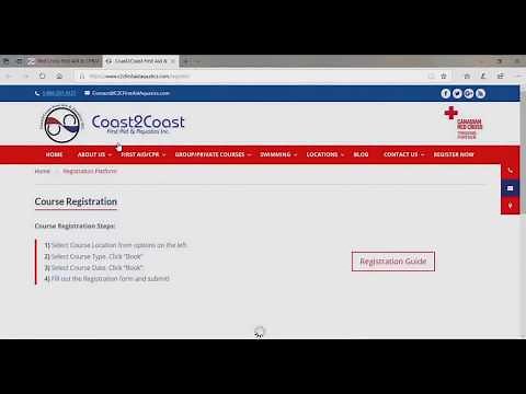 Coast2Coast First Aid & Aquatics Registration Guide
