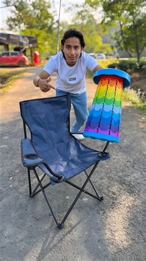 Akta Banga Stool and Folding Chair for Camping & Travelling Dekho✅😱