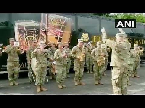 Yudh Abhyas | US Army band plays the Indian National Anthem at joint training