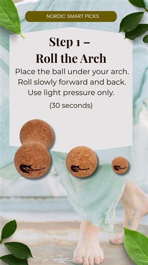 Foot Pain Relief Routine | Cork Massage Ball (3 Minutes)