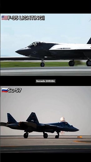 🇷🇺SU-57 vs F-35B 🇺🇸🔥 Which Jet wins the Blue sky ?#su57 #f35 #fighterjet #aviation #military #shorts