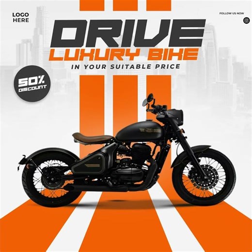 Jawa Perak Motorcycle Animation Poster | Cinematic Motion Design | After Effects | Rudro FX Studio