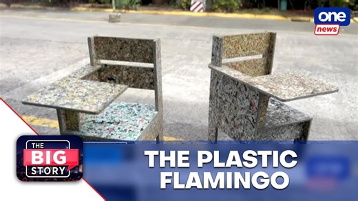13K views · 195 reactions | The Plastic Flamingo turns ocean-bound plastic waste to construction planks, chairs #TheBigStory | The Plastic Flamingo (PLAF) has converted over 300,000 pieces of plastic waste into eco-boards, which are now being used to build construction planks and chairs. #CEStainability | ONE News | Facebook
