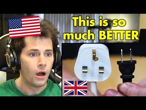 American Reacts to British Plugs