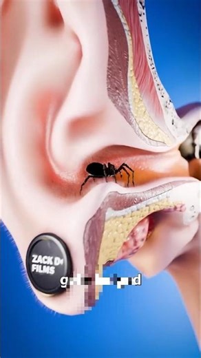 Getting A Spider 🕷 Out Of Your Ear 👂? #facts #3danimation #shortsfeed #usa #tiktok #knowledge