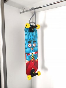 Skateboard Hanger – Closet Storage Hook for Skateboards | Space-saving, Safe, Organizer | Gift for Skaters - Etsy