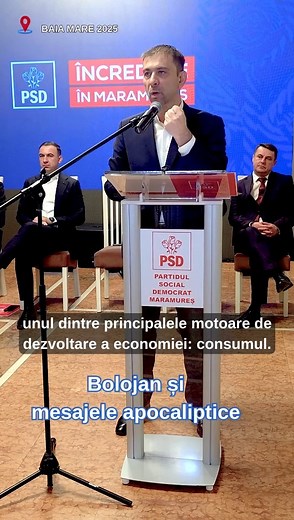 Toate mesajele apocaliptice cu care premierul Bolojan iese aproape zilnic la televizor ucid economia României. Dacă românii aud în fiecare zi doar despre tăieri, crize și lipsuri, instinctul firesc este să strângă cureaua. Nu mai cumpără, nu mai investesc, nu mai consumă. Iar fără consum, economia se blochează. Un guvern care seamănă panică nu poate construi nimic. România are nevoie de încredere, de echilibru și de o direcție economică realistă, care să încurajeze munca, investițiile și viața n