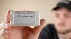 Tiny 3D Printed DIY E-Ink Book Reader : 2 Week Battery & USB-C Charging