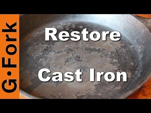 Restore Cast Iron Skillet with Oven Cleaner | GardenFork