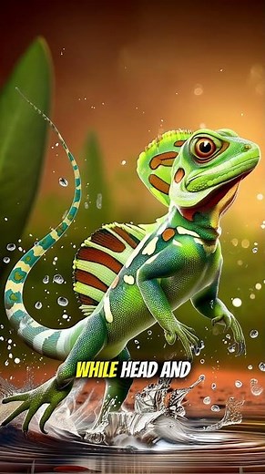 Basilisk Lizard : nature’s water runner
