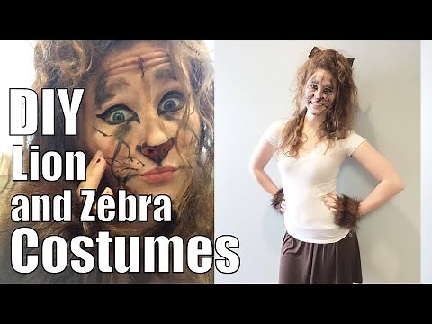 DIY Lion and Zebra Costumes | Fashion Me Cute