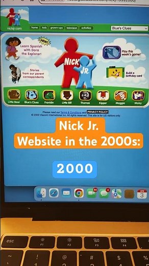 What the Nick Jr. Website Looked Like in the 2000s