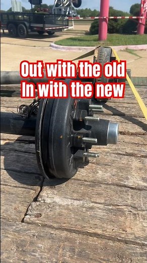 7k trailer Axle 8 lug - replacement 7,000 lbs electric brake trailer axle customer pick up