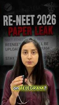 RE-NEET 2026 PAPER LEAK ? | Truth v/s Rumors #neet2026 #reneet #paperleak #telegram #rumors #latest