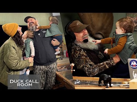 Justin Martin & His Wife Bring Their 1-Year-Old Twins to See Uncle Si! | Duck Call Room #290