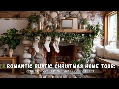 🎄 High-End Looks with Timeless DIY Crafts : Romantic Rustic Christmas Home Tour