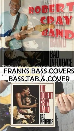 BAD INFLUENCE - ROBERT CRAY | FRANKS BASS COVERS #microshorts