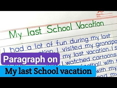 My last vacation essay || Essay on my winter vacation || Let's Write ||