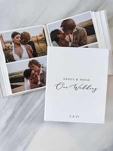 Linen Wedding Photo Album, Personalized Custom 4x6 Album Holds 200 Photos, D12 - Etsy