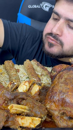 125K views · 3.1K reactions | ASMR; Eating Spicy 2 Whole Chicken+Mutton Curry With Veg Rice+Green Salad Real Mulbang No Talking #ASMRMukbang #NoTalkingMukbang #SpicyChicken #WholeChickenFeast #MuttonCurry #VegRice #GreenSalad #DesiFood #RealEatingSounds #FoodieVibes #ChickenLovers #MuttonLovers #BigBites #IndianFoodie #SilentMukbang #ASMREatingShow part 4 | Rfeating Asmr | Facebook