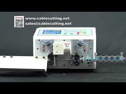 Small Wire Processing Automatic 2 Wheel Drive Stripping and Cutting Machine C/N