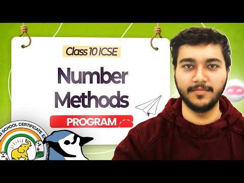 Implementing 7 Basic Number Methods | ICSE Class 10