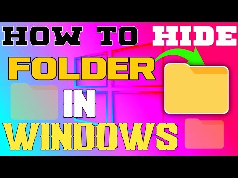How to hide folder ❓in windows 7,8,10,11 | how to hide folder in laptop❓ | unhide folder in windows❓