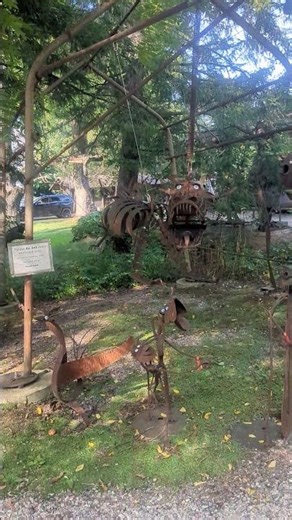 Epic dragon demonstration at Jurustic Park in Wisconsin. Folk art masterpieces