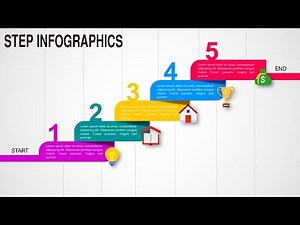 5 Steps Infographic slide in PowerPoint