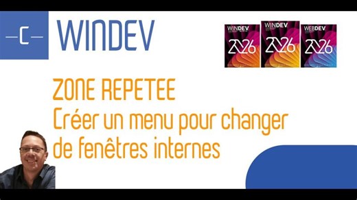 WINDEV : Créer un menu avec une zone répétée | THIERRY TILLIER