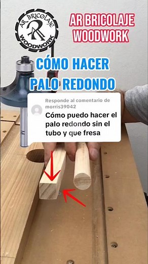 How to Make a Round Stick with a Router and Roundover Bit / DIY WOODWORK