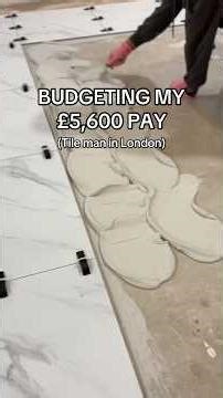 How I budget my £5,600 salary as a Tileman living in London 💰🇬🇧 #shorts