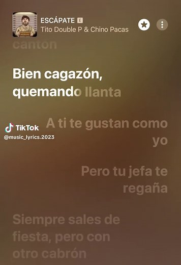 ESCÁPATE - Tito Double P & Chino Pacas #titodoublep #chinopacas #corridoschingones #rolitaschidas #song_lyrics